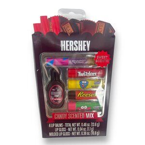 Hershey's Candy Scented Mix Lip Balm & Lip Gloss 6 Pack Set New Box